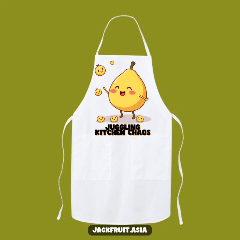 Funny Jackfruit Juggler Apron: Cheerful Fruit Helper, Practical Funny Gift