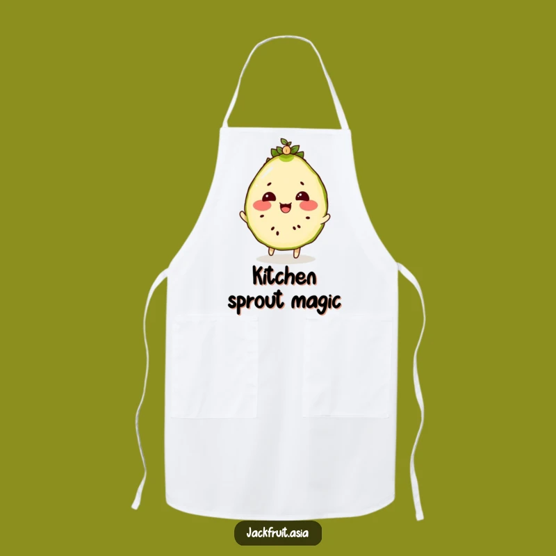 Funny Jackfruit Seedling Apron: Rosy Cheeks Kitchen Helper, Practical Funny Gift