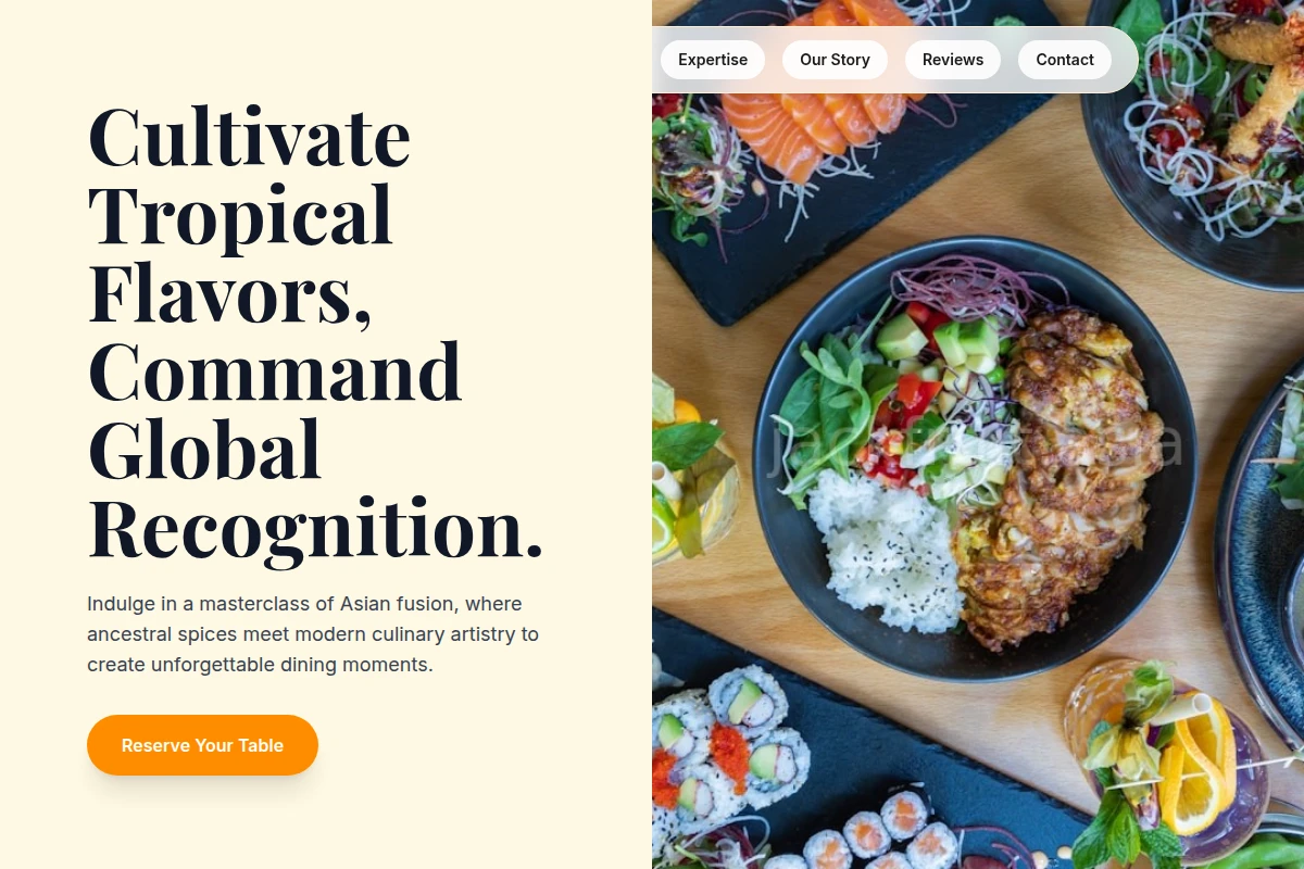 Artisan Asian Fusion Food