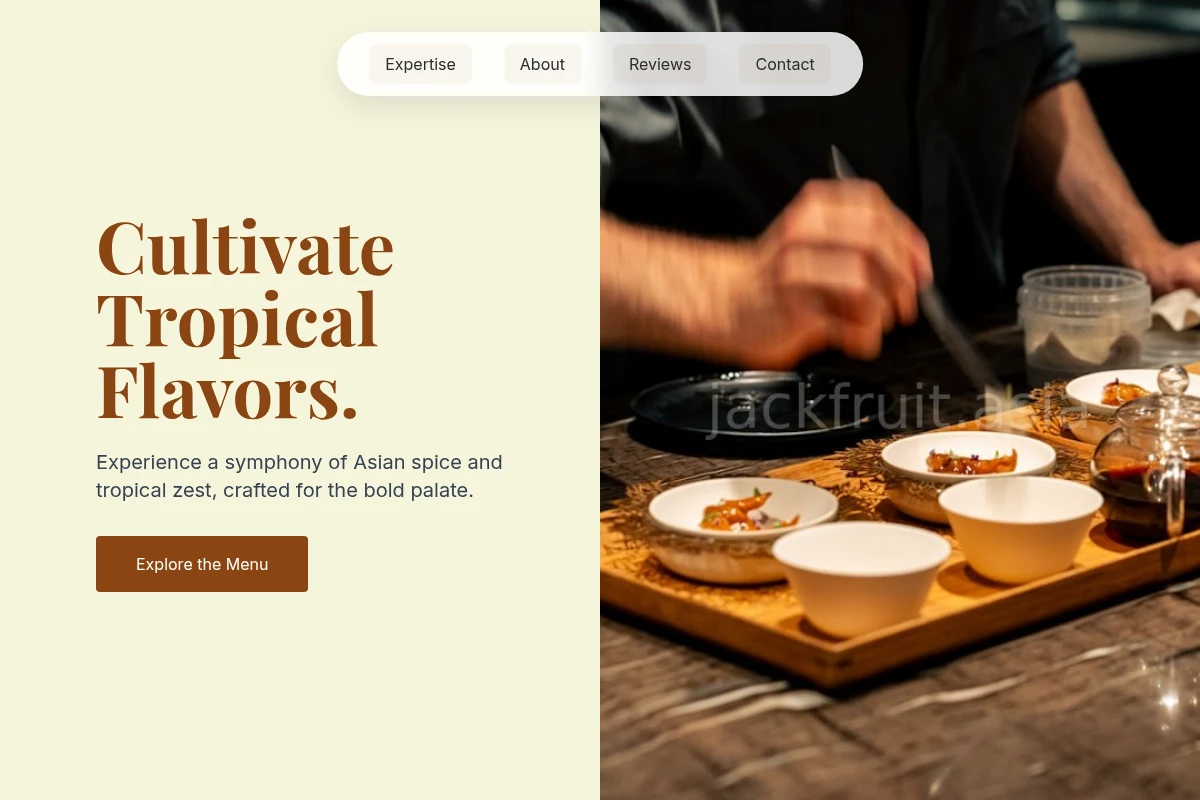 Tropical Asian Fusion Food