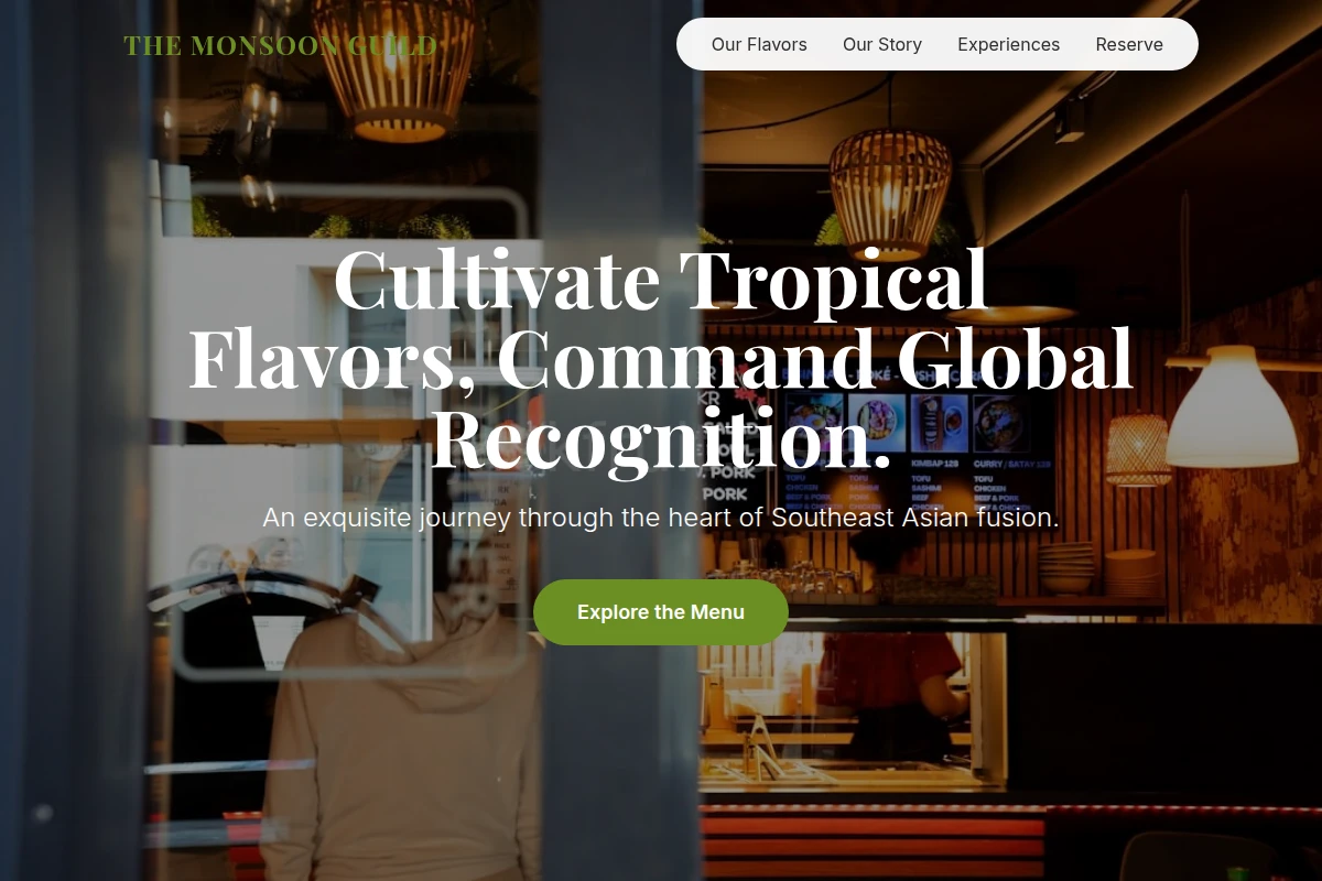 Exotic Asian Fusion Food