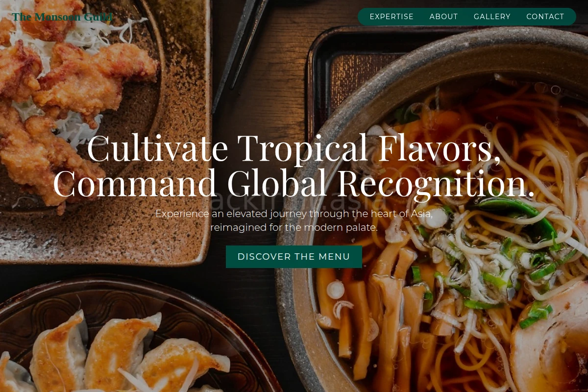 Artisan Asian Fusion Food