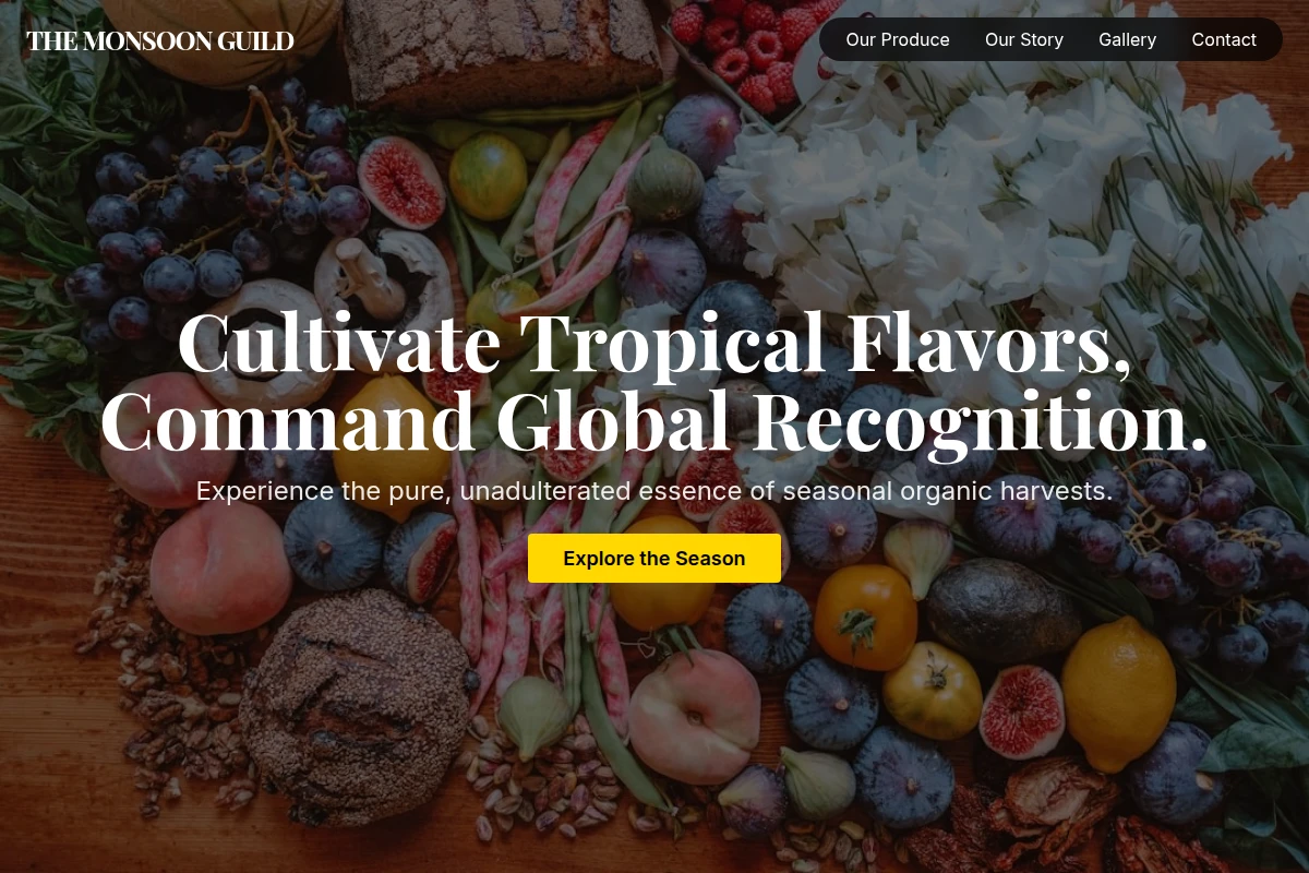 Seasonal Organic Food