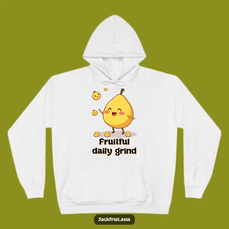 Funny Jackfruit Juggler Hoodie: Cozy Round Character, Comfy Funny Gift