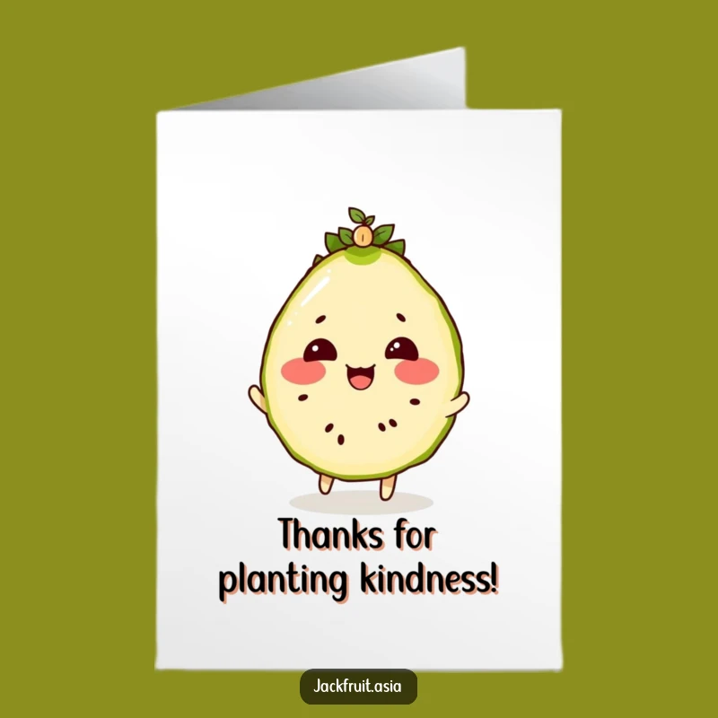 Free Printable Thank You Card: Jackfruit Seedling Bounce - Growing Gratitude Download