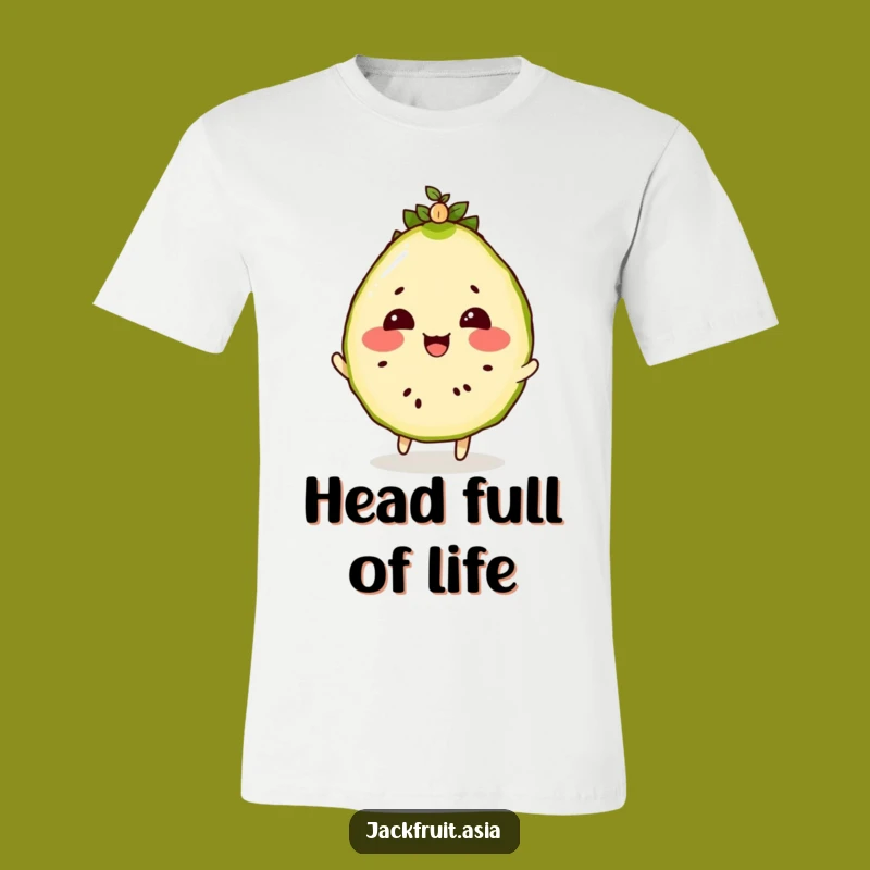 Funny Jackfruit Seedling T-Shirt: Rosy Cheeks Playfulness, Cute Funny Gift